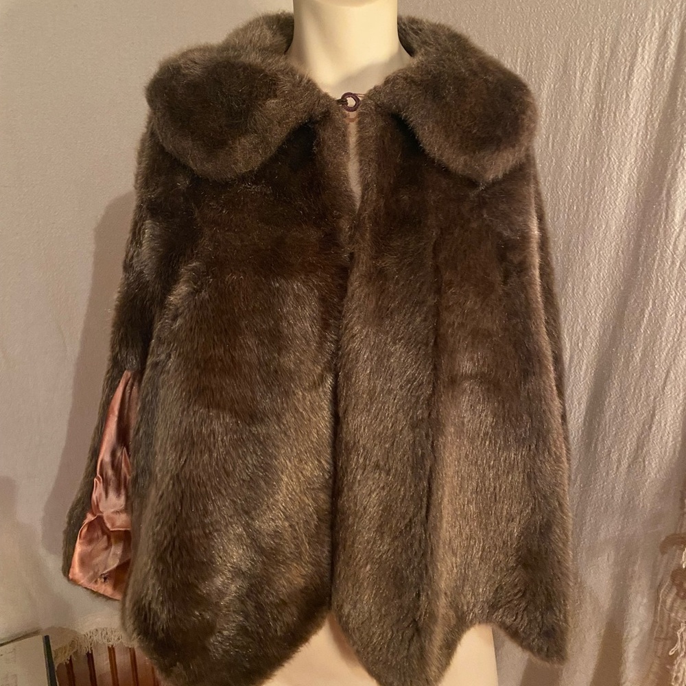Sears Fashions 1960’s Faux Fur Cloak